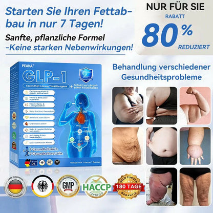 𝐩𝐞𝐚𝐤𝐚® 𝗚𝗟𝗣-𝟭 9-in-1 Gesundheitslösung Oral Liquid👩‍⚕️(Nur eine Dosis pro Tag, sichtbare Veränderungen in 7 Tagen)👍Geeignet für Gewichtsreduktion, kardiovaskuläre Gesundheit, Diabetes, Schlafapnoe, Gelenkprobleme und viele weitere Gesundheitsprobleme🏆🏆