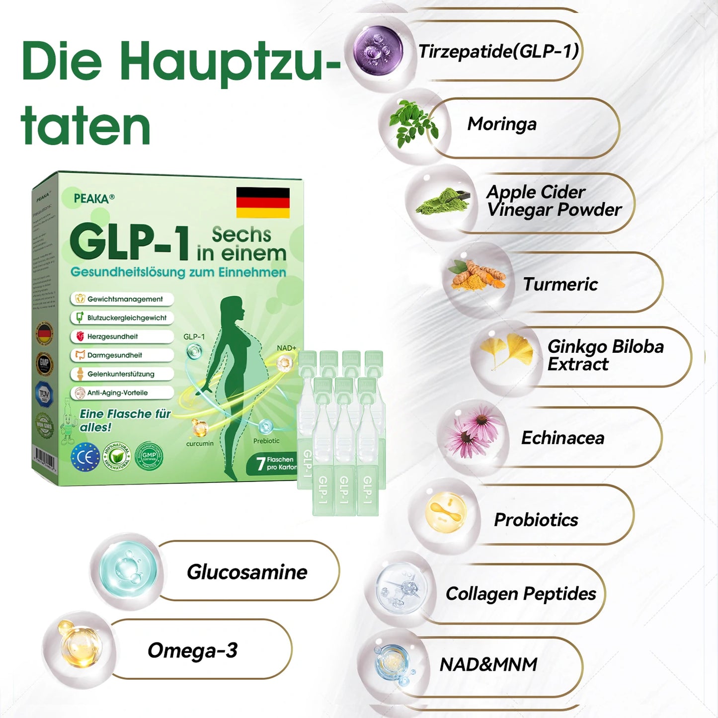 | 𝑶𝒇𝒇𝒊𝒛𝒊𝒆𝒍𝒍𝒆𝒓 𝑺𝒉𝒐𝒑 | 𝑷𝑬𝑨𝑲𝑨® 🇩🇪🏆 𝑮𝑳𝑷-𝟏 𝑺𝒆𝒄𝒉𝒔-𝒊𝒏-𝑬𝒊𝒏𝒔 𝑻𝒓𝒊𝒏𝒌𝒍ö𝒔𝒖𝒏𝒈 (𝑵𝒖𝒓 𝒂𝒍𝒍𝒆 2 𝑻𝒂𝒈𝒆 𝒆𝒊𝒏𝒆 𝑫𝒐𝒔𝒊𝒔 – 𝒔𝒊𝒄𝒉𝒕𝒃𝒂𝒓𝒆 𝑽𝒆𝒓ä𝒏𝒅𝒆𝒓𝒖𝒏𝒈𝒆𝒏 𝒊𝒏 7 𝑻𝒂𝒈𝒆𝒏) 🌿 𝑭ü𝒓 𝑮𝒆𝒘𝒊𝒄𝒉𝒕𝒔𝒓𝒆𝒅𝒖𝒌𝒕𝒊𝒐𝒏, 𝑯𝒆𝒓𝒛-𝑲𝒓𝒆𝒊𝒔𝒍𝒂𝒖𝒇-𝑮𝒆𝒔𝒖𝒏𝒅𝒉𝒆𝒊𝒕, 𝑩𝒍𝒖𝒕𝒛𝒖𝒄𝒌𝒆𝒓, 𝑺𝒄𝒉𝒍𝒂𝒇𝒂𝒑𝒏𝒐𝒆, 𝑮𝒆𝒍𝒆𝒏𝒌𝒃𝒆𝒔𝒄𝒉𝒘𝒆𝒓𝒅𝒆𝒏 𝒖. 𝒗. 𝒎.